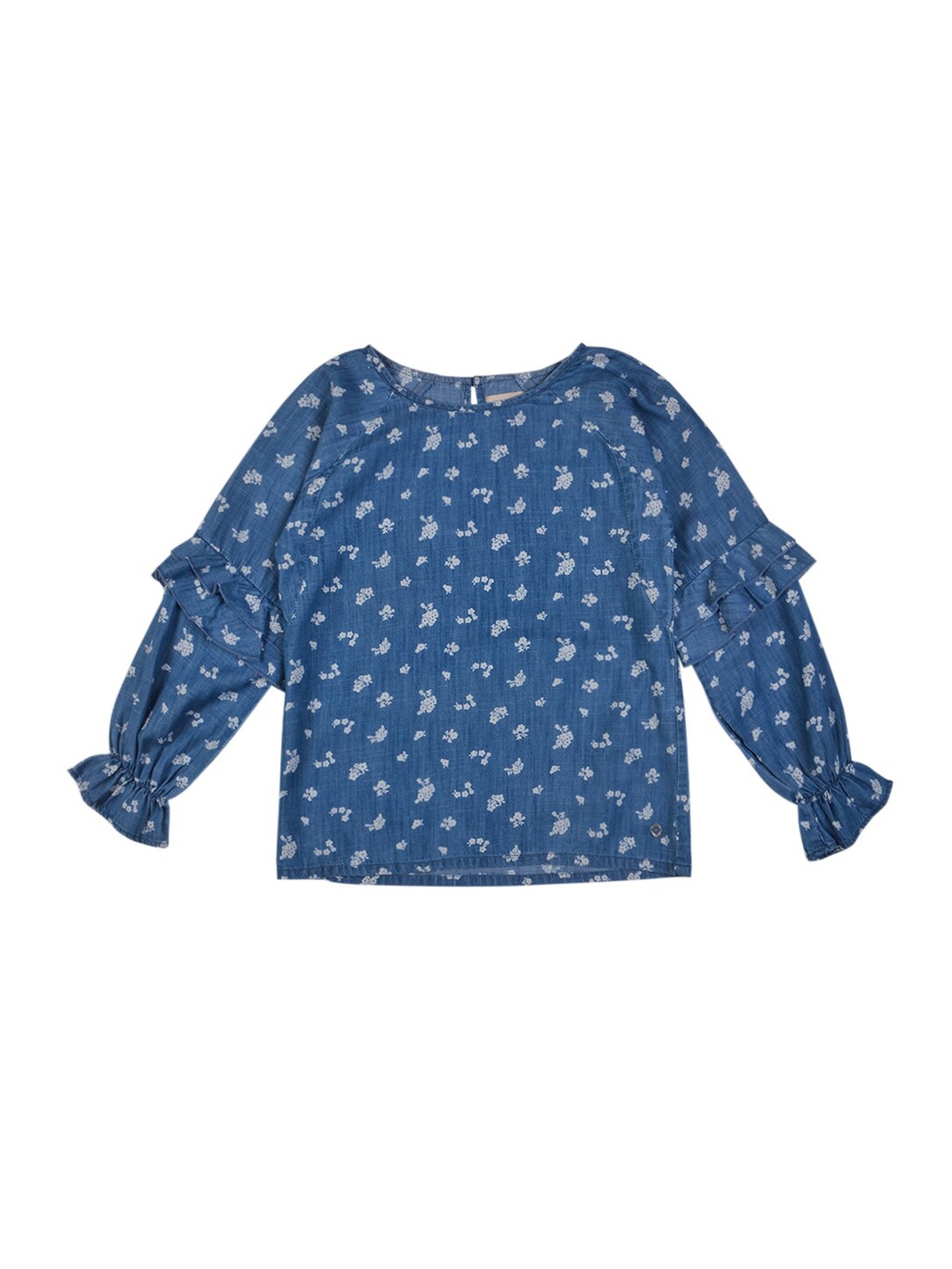 

Gini and Jony Floral Print Top, Blue