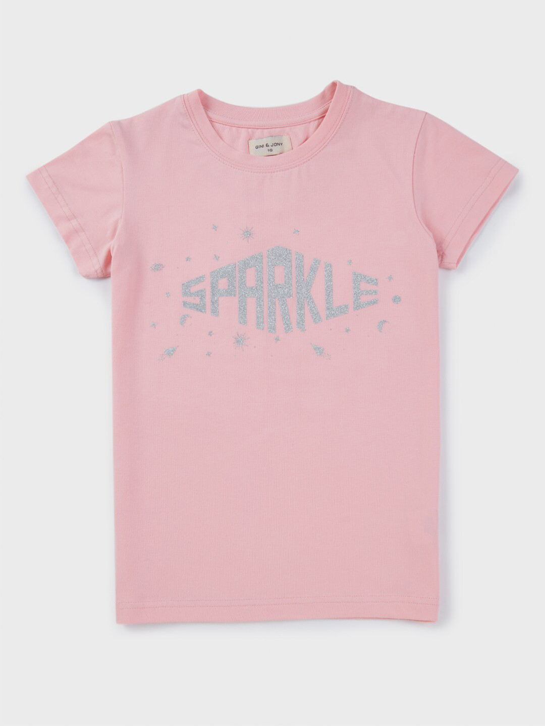 

Gini and Jony Girls Print Cotton Top, Pink