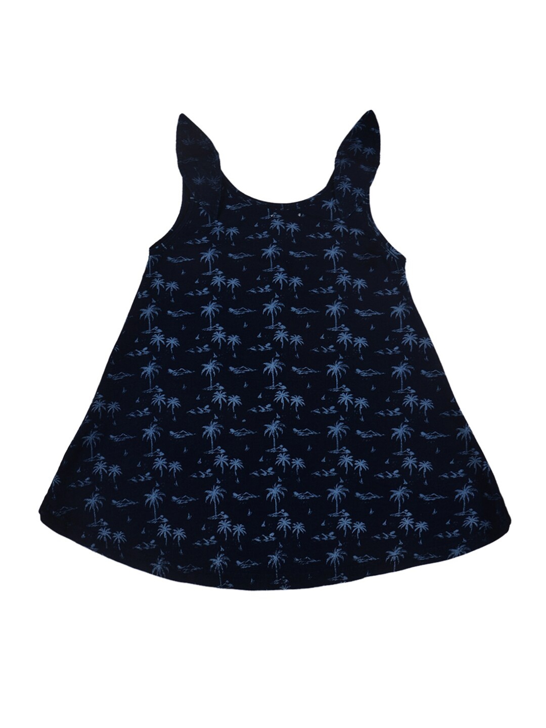 

Gini and Jony Girls Graphic Printed Cotton Sleeveless Top, Navy blue