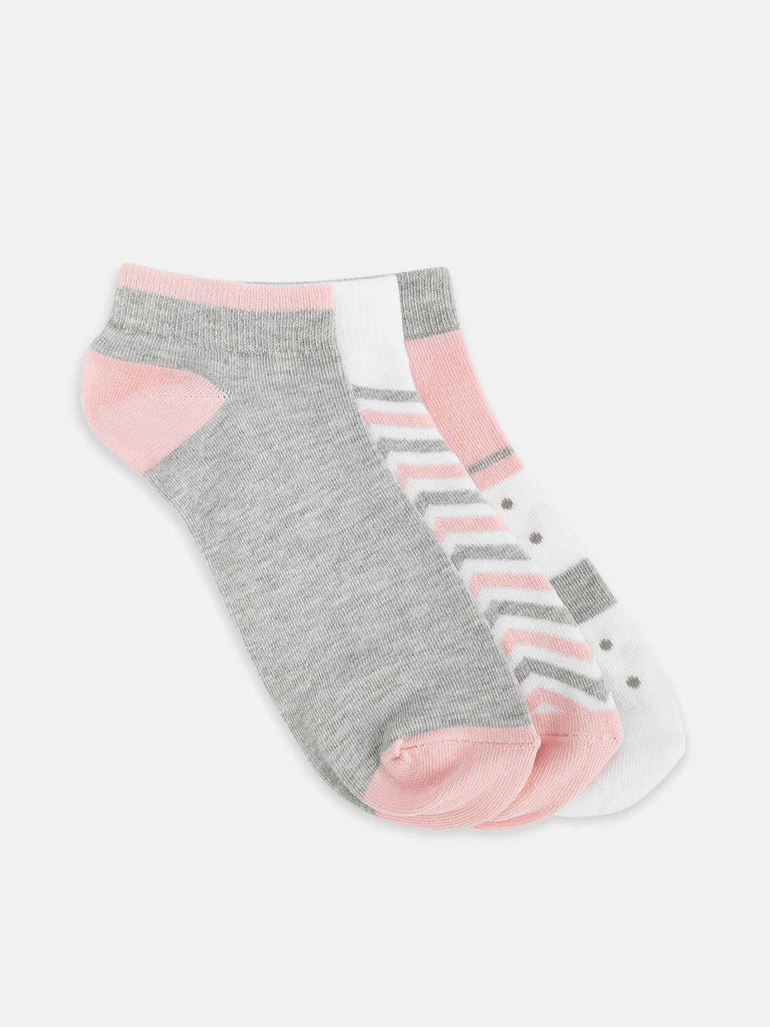 

Honey by Pantaloons Women Pack Of 3 Ankle-Length Socks, Grey