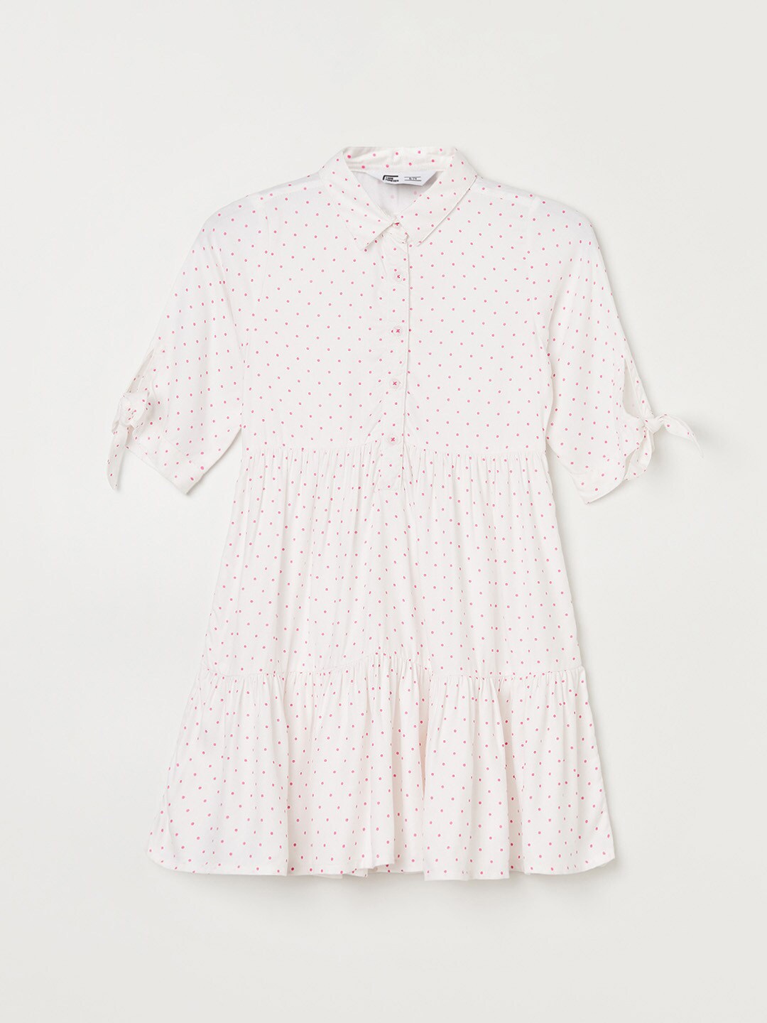 

Fame Forever by Lifestyle Fit & Flare Tiered Dress, White