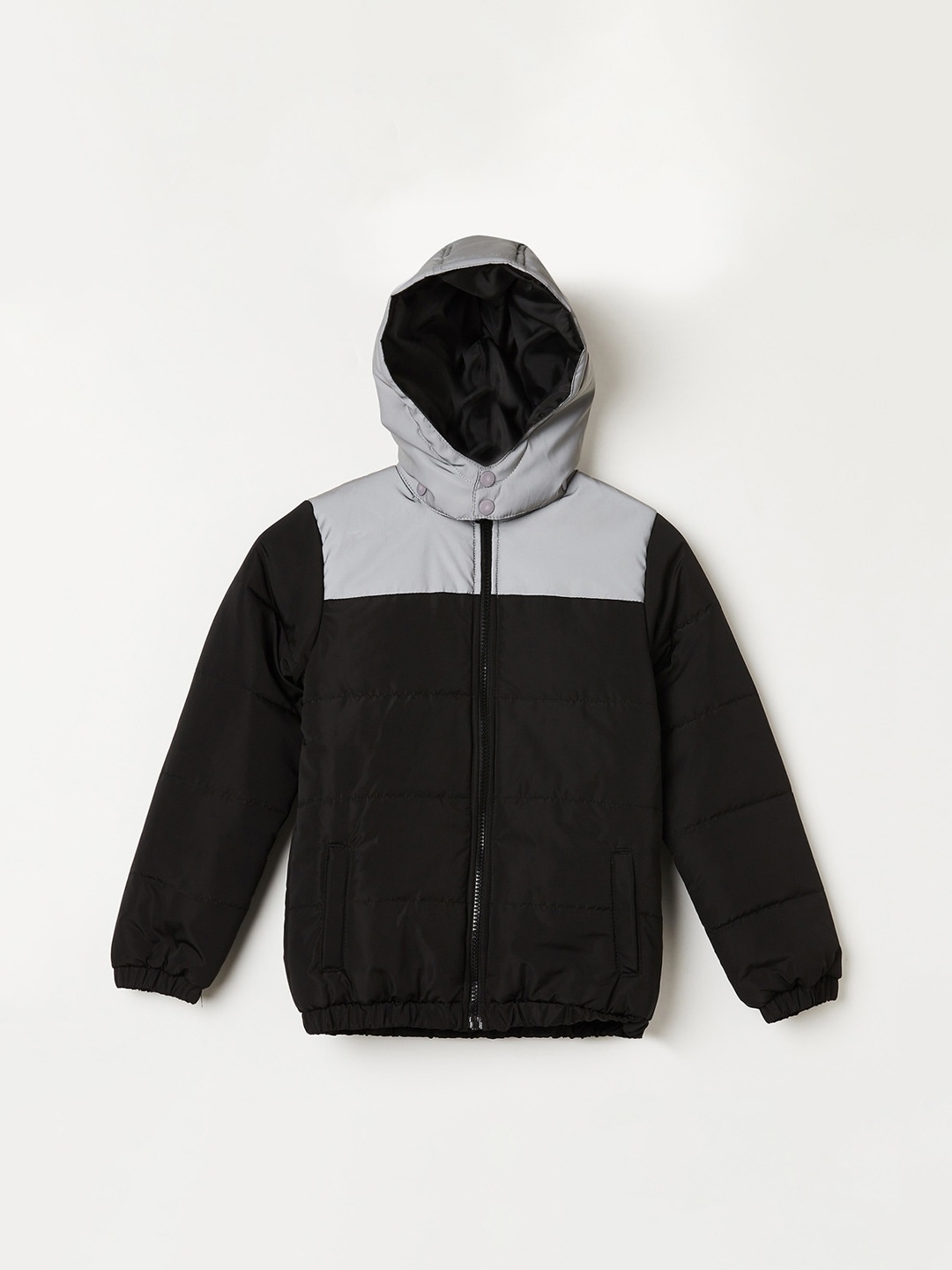 

Fame Forever by Lifestyle Boys Colourblocked Puffer Jacket, Black