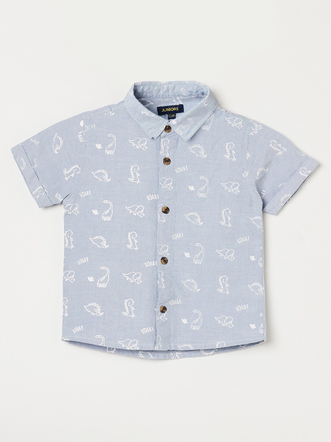 

Juniors by Lifestyle Boys Printed Cotton Casual Shirt, Blue