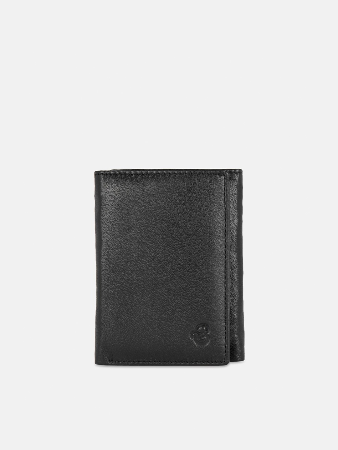 

BYFORD by Pantaloons Men Leather Three Fold Wallet, Black