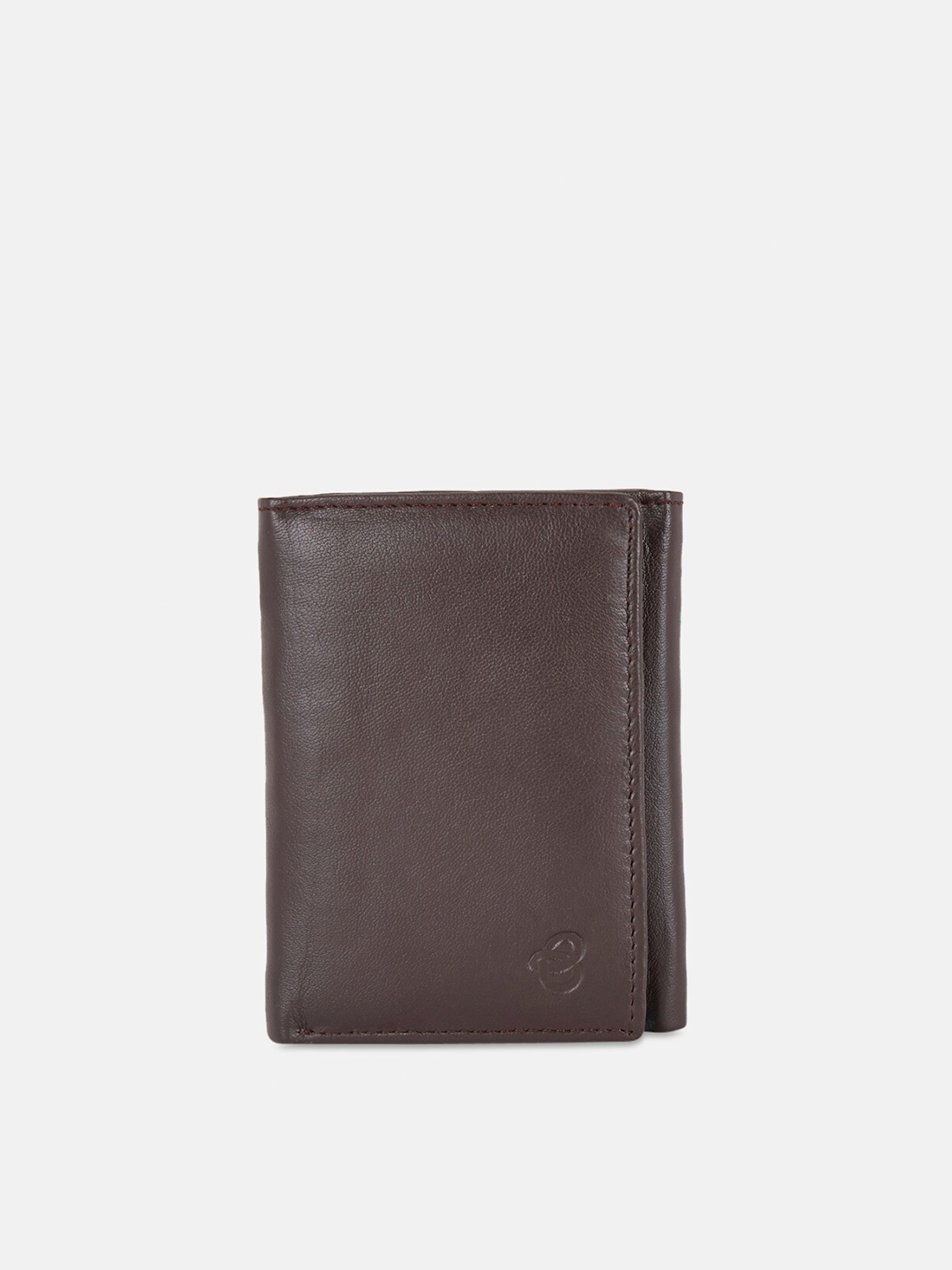 

BYFORD by Pantaloons Men Leather Three Fold Wallet, Brown
