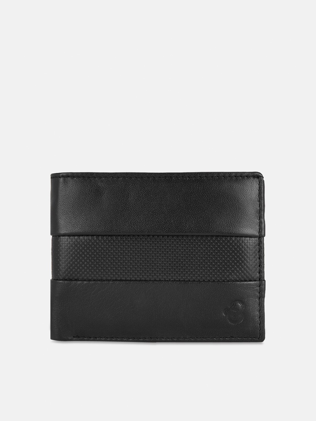

BYFORD by Pantaloons Men Leather Two Fold Wallet, Black