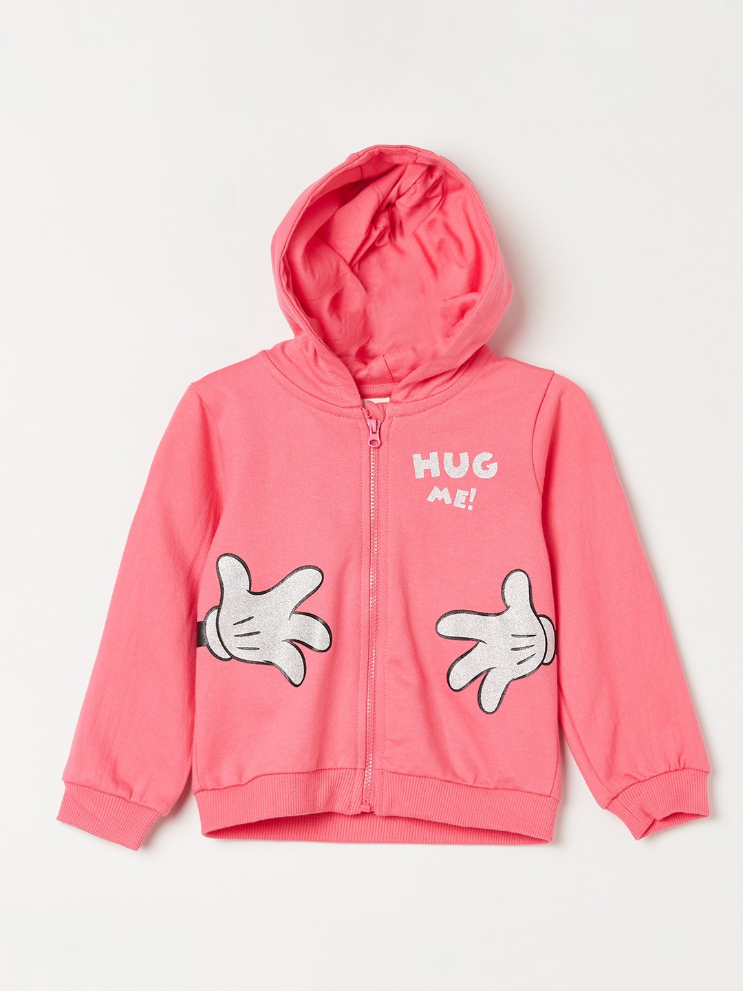 

Juniors by Lifestyle Girls Hooded Cotton Minnie Mouse Pullover Sweatshirt, Pink