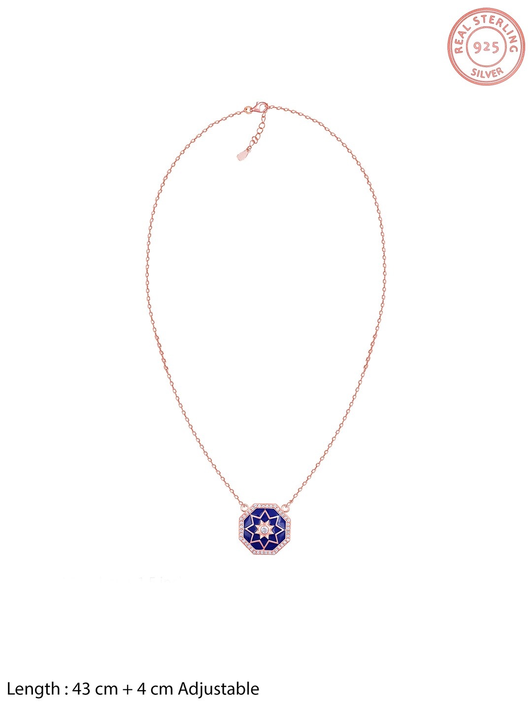 

GIVA Sterling Silver Rose Gold-Plated Necklace