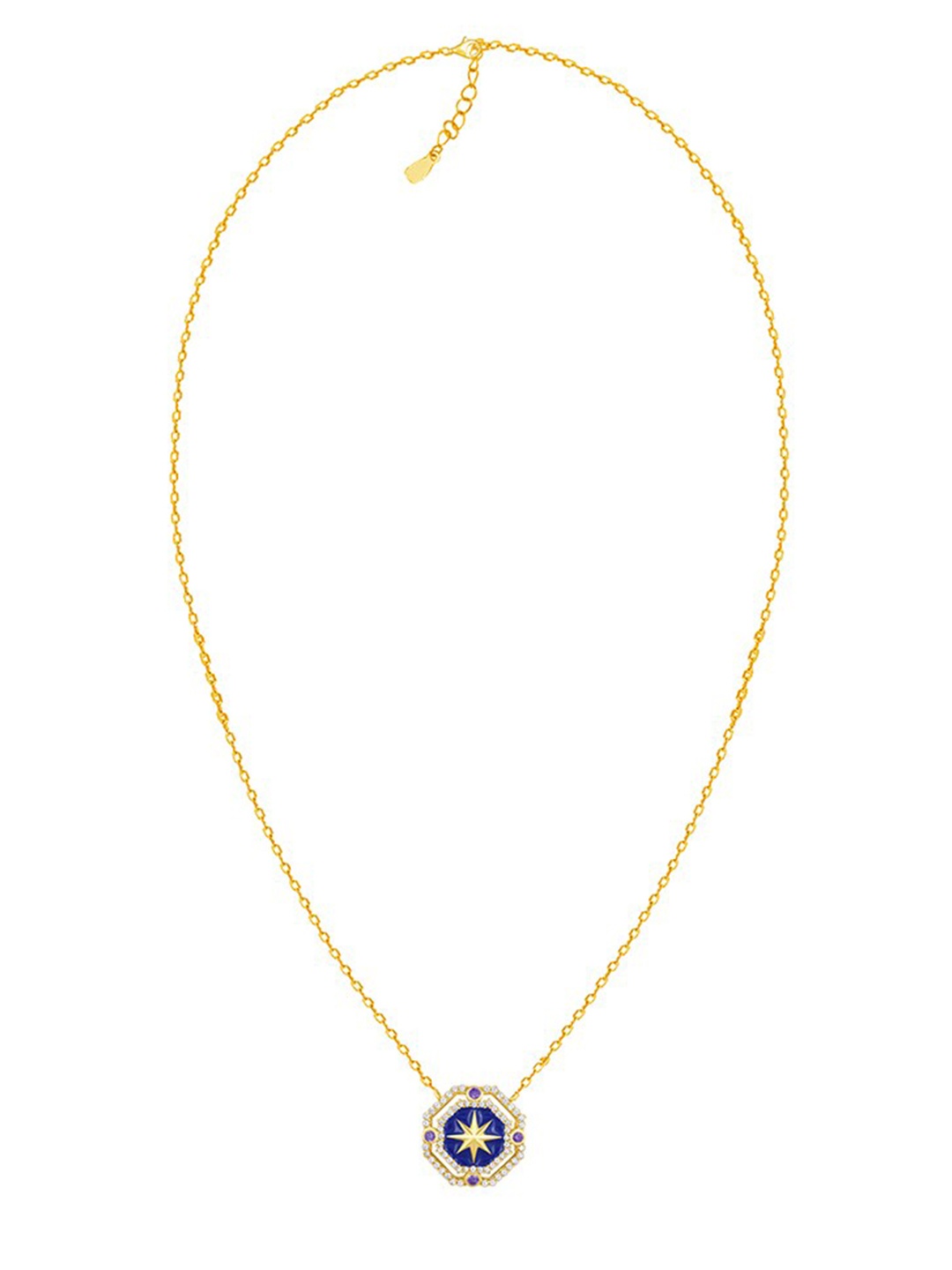 

GIVA Sterling Silver Gold-Plated Necklace