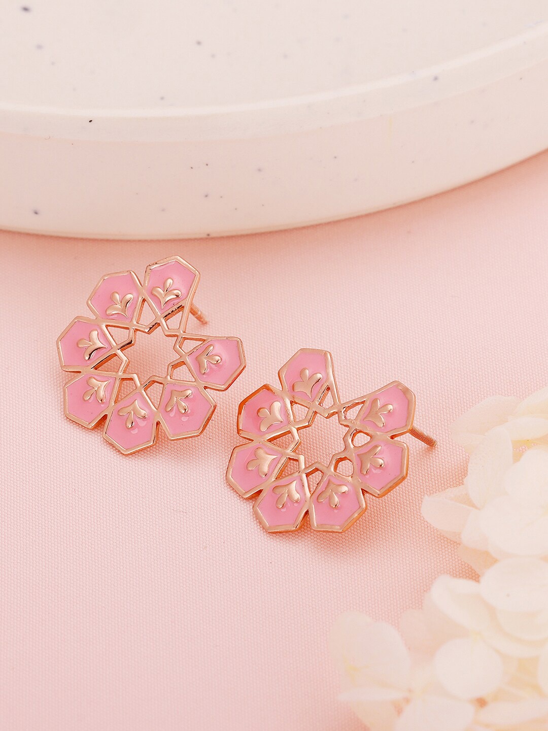 

GIVA Rose 925 Sterling Silver Rose Gold-Plated Studs Earrings