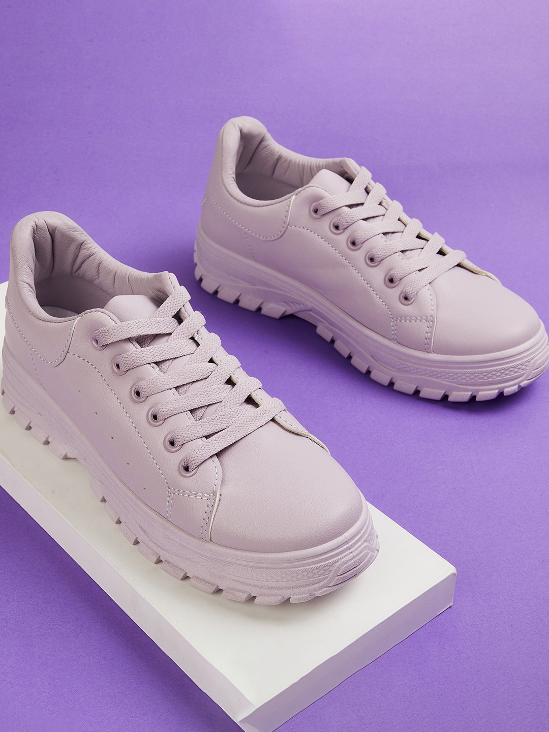 

Ginger by Lifestyle Women Lace-Up Sneakers, Purple