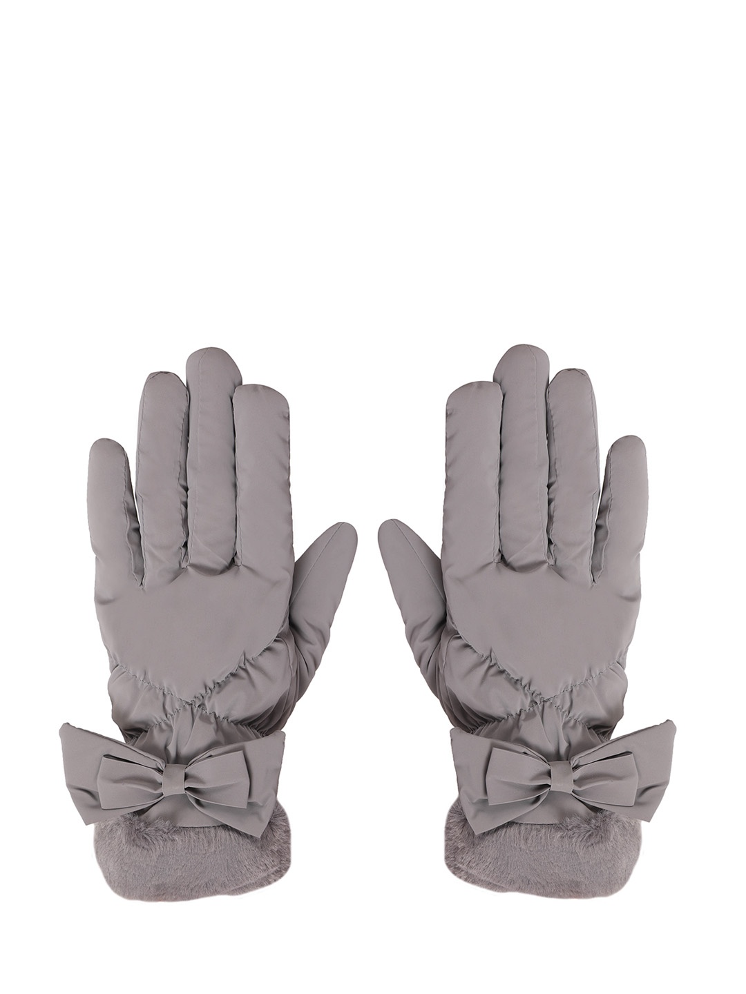 

FabSeasons Women Touchscreen Finger Winter Hand Gloves, Grey