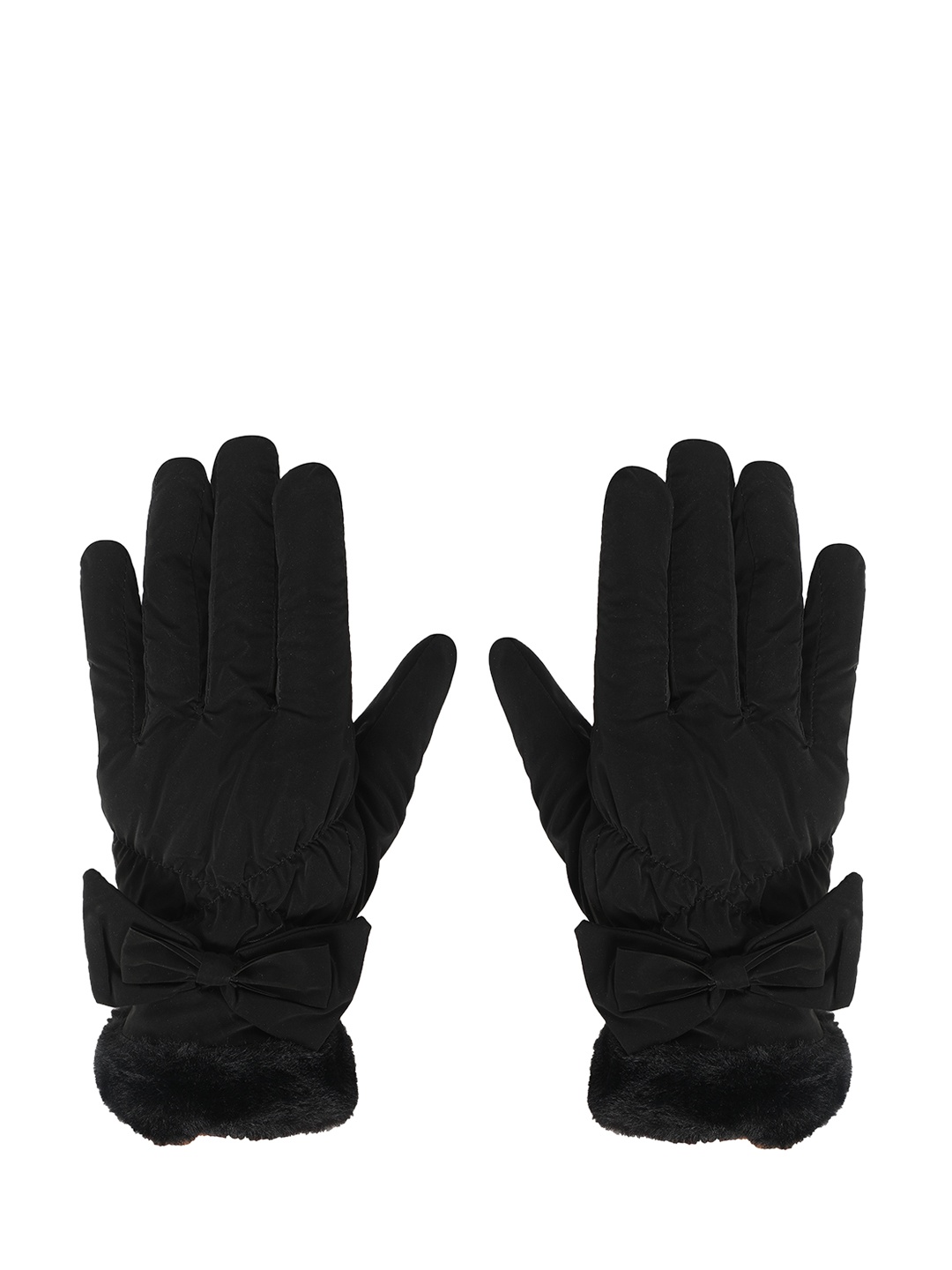 

FabSeasons Women Water-Resistant Touchscreen Winter Gloves, Black