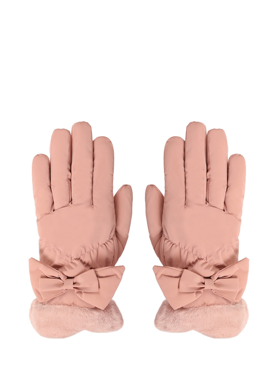 

FabSeasons Women Windproof Gloves, Peach