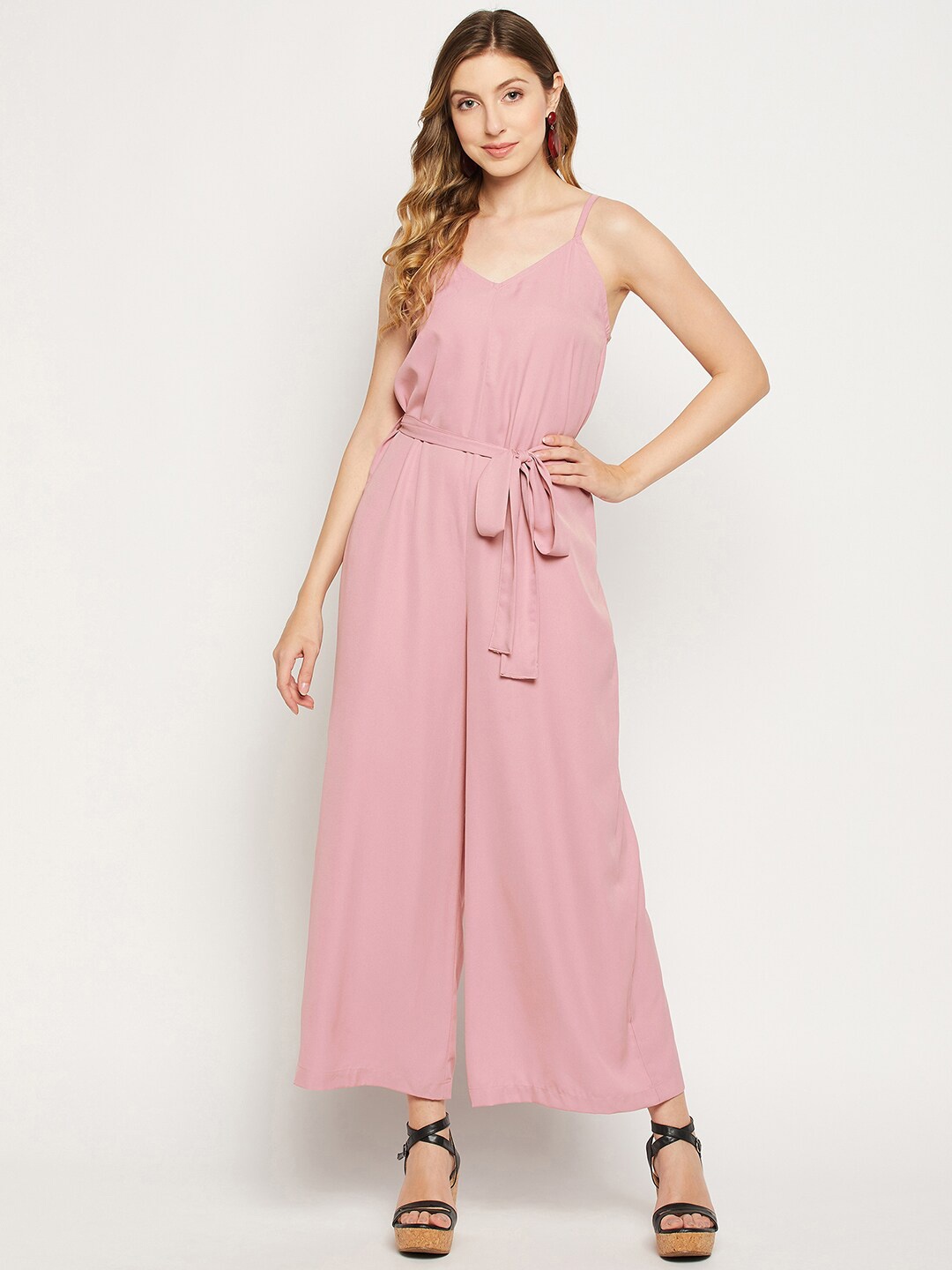 

Fashfun Women Basic Jumpsuit, Pink