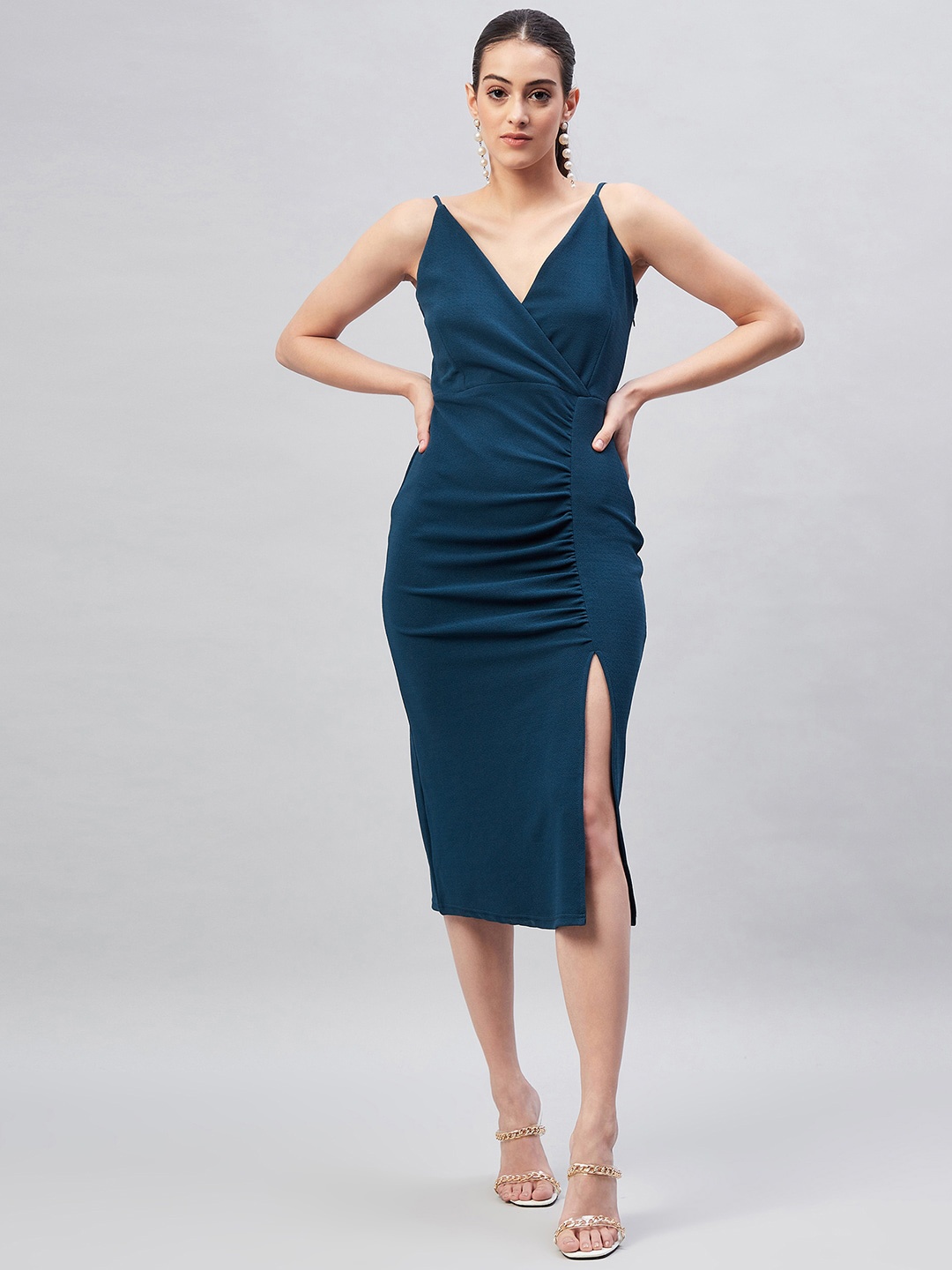 

RARE Sheath Midi Dress, Teal