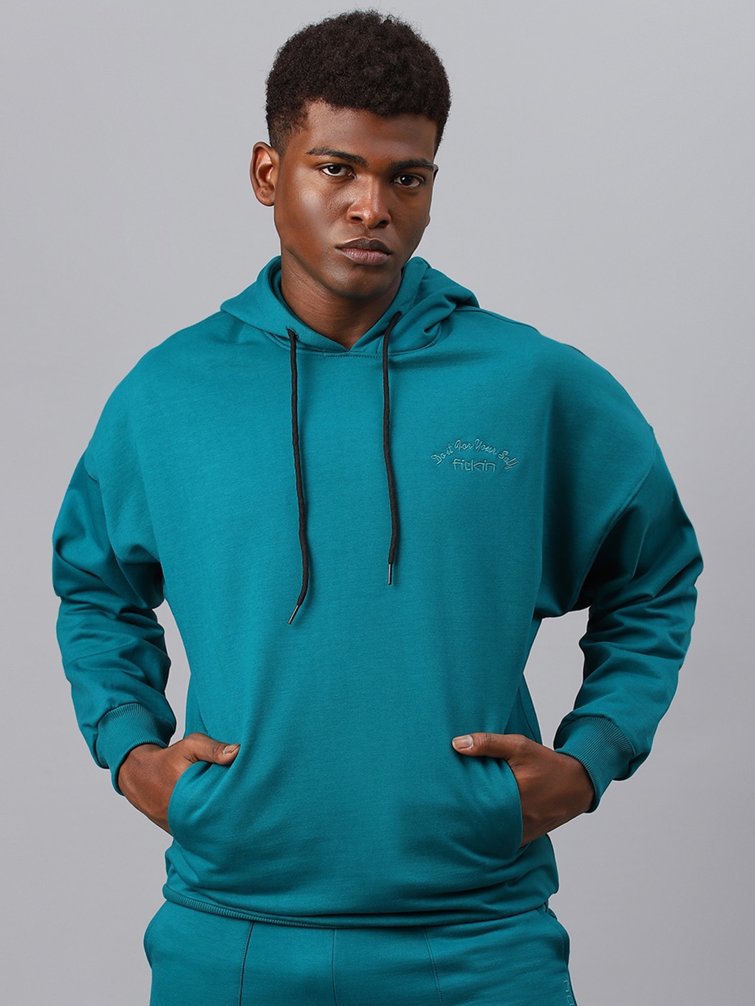 

Fitkin Hooded Fleece Sweatshirt, Teal