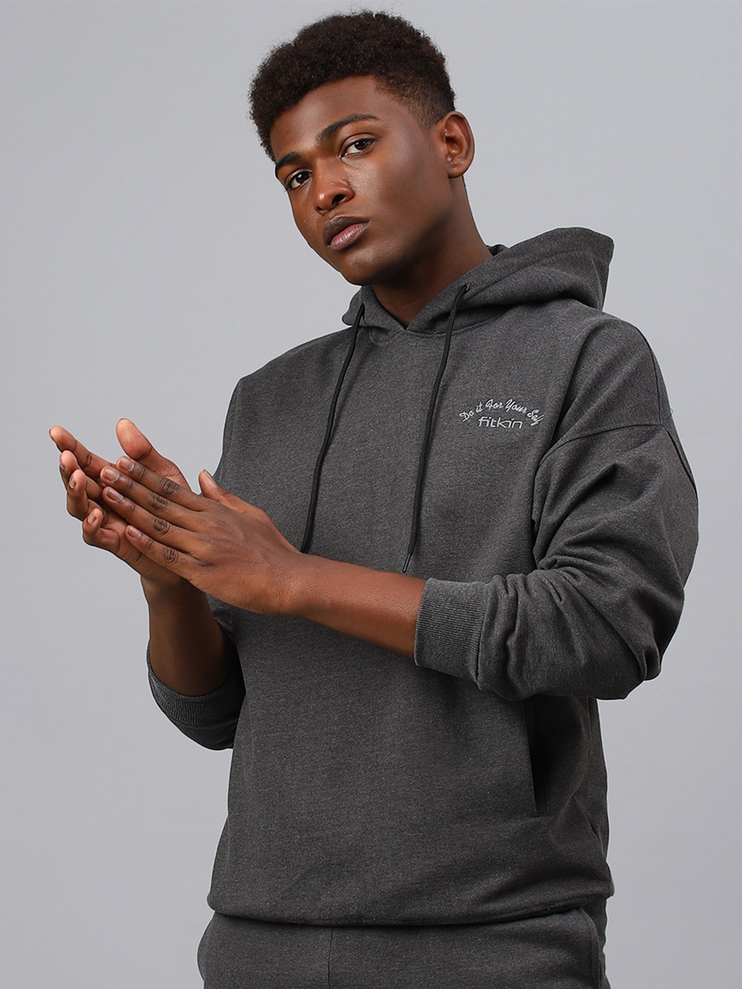 

Fitkin Hooded Fleece Sweatshirt, Grey