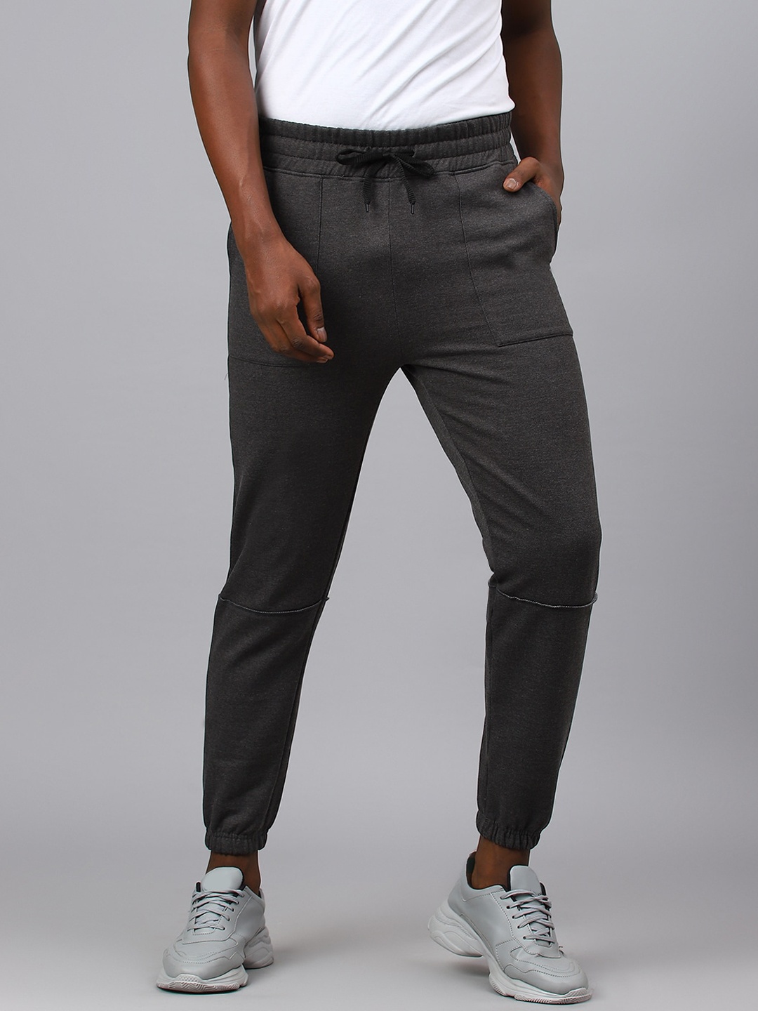 

Fitkin Men Cargo Fleece Joggers, Grey