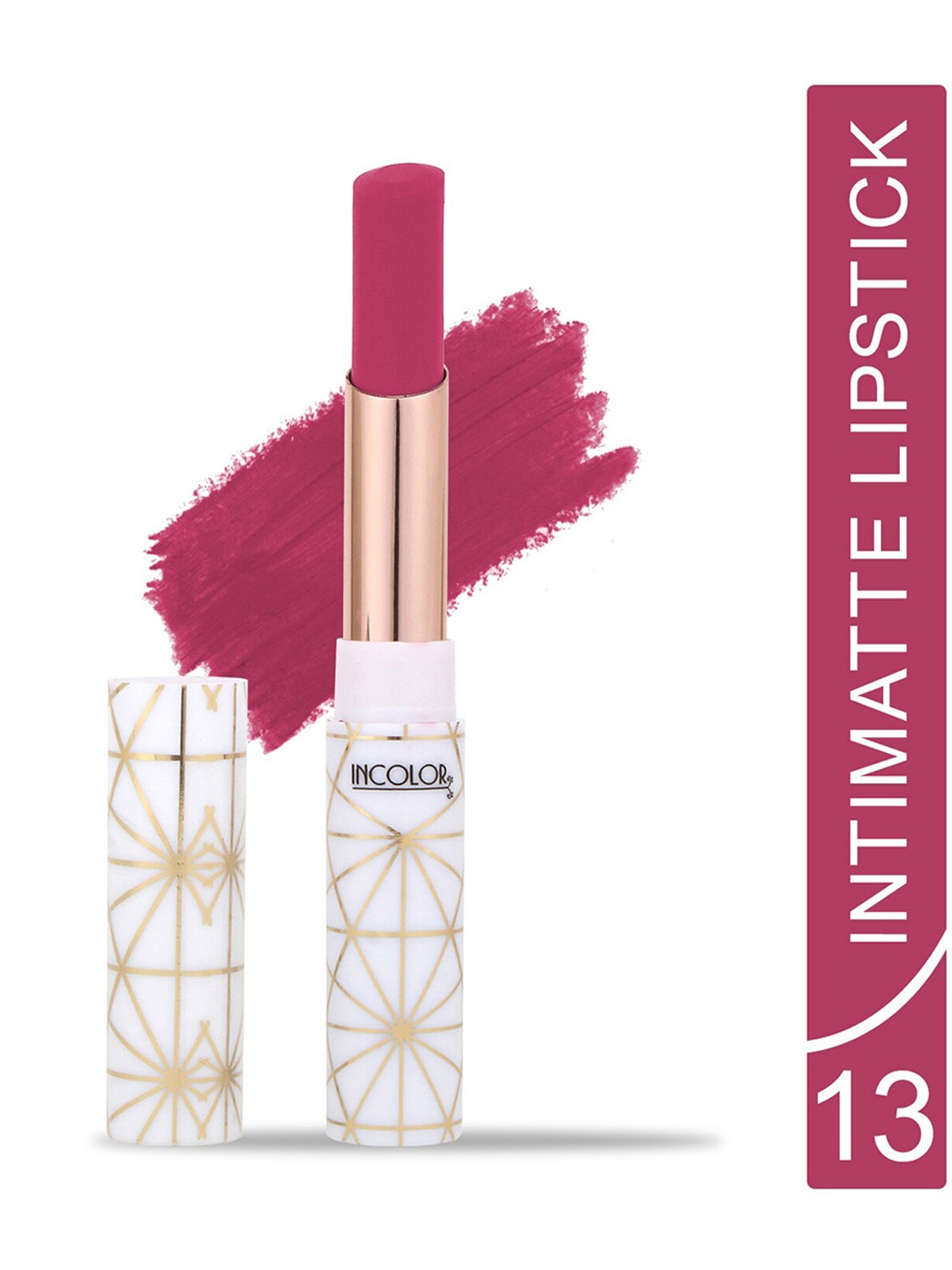 

INCOLOR Intimatte Lightweight Long Lasting Smooth Texture Lipstick 2.3g - Shade 13, Pink