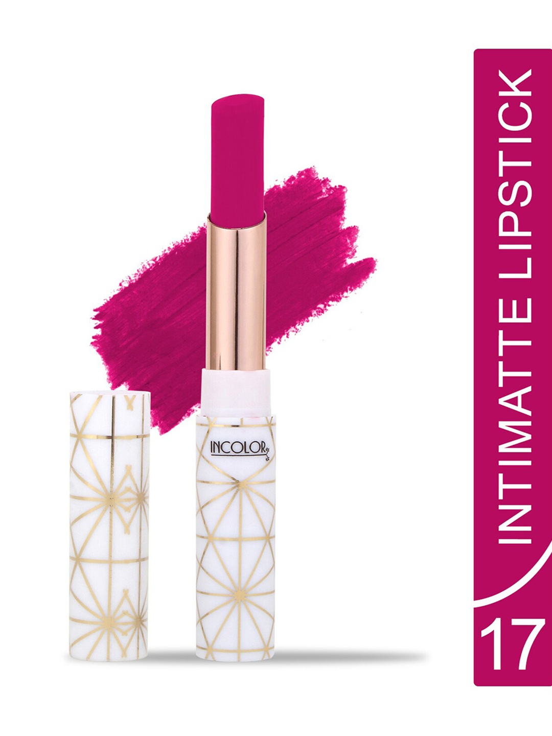 

INCOLOR Intimatte Lightweight Long Lasting Smooth Texture Lipstick 2.3g - Shade 17, Pink