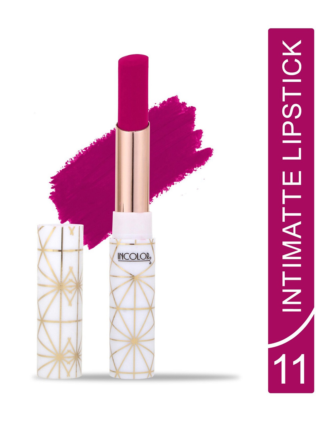

INCOLOR Intimatte Lightweight Long Lasting Smooth Texture Lipstick 2.3g - Shade 11, Pink