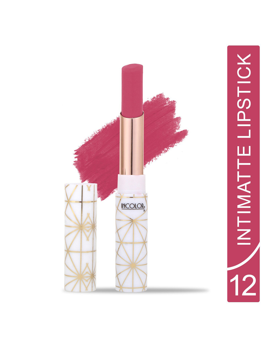 

INCOLOR Intimatte Lightweight Long Lasting Smooth Texture Lipstick 2.3g - Shade 12, Peach