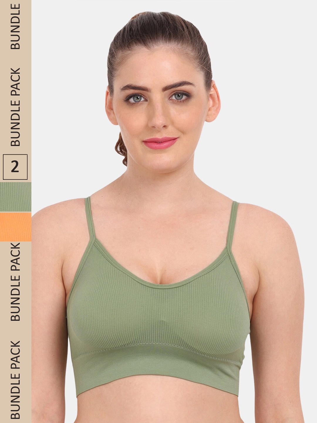 

Amour Secret Pack of 2 Lightly Padded Bra S3228, Green