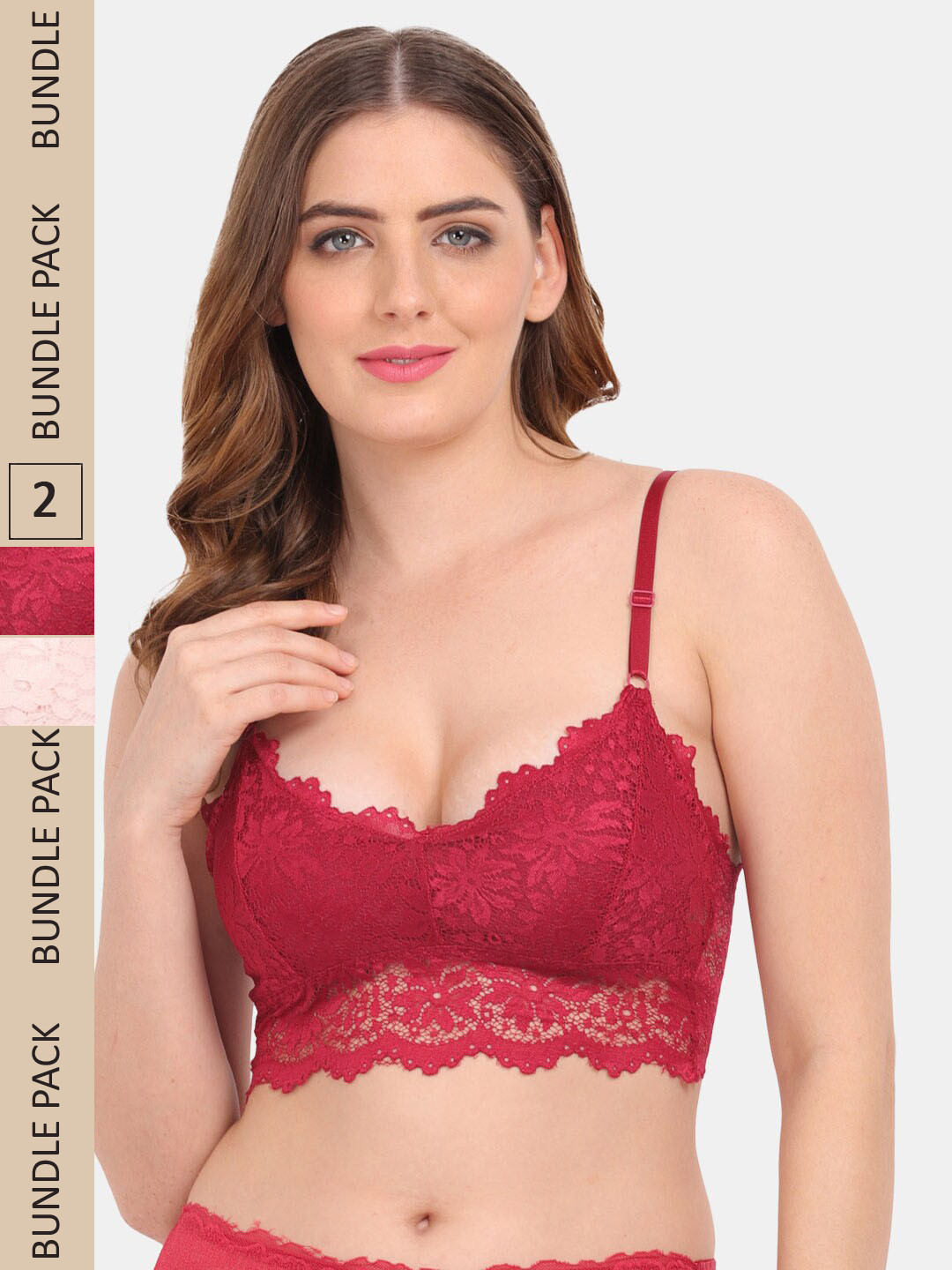 

Amour Secret Pack of 2 Lightly Padded Non Wired Bra, Peach