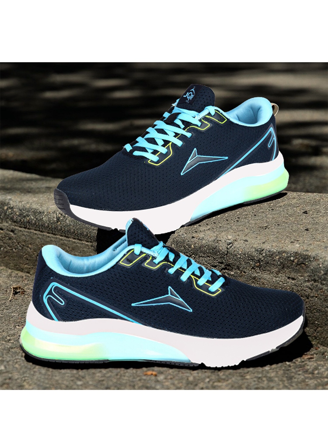 

JQR Men FMCG Mesh Running Shoes, Navy blue