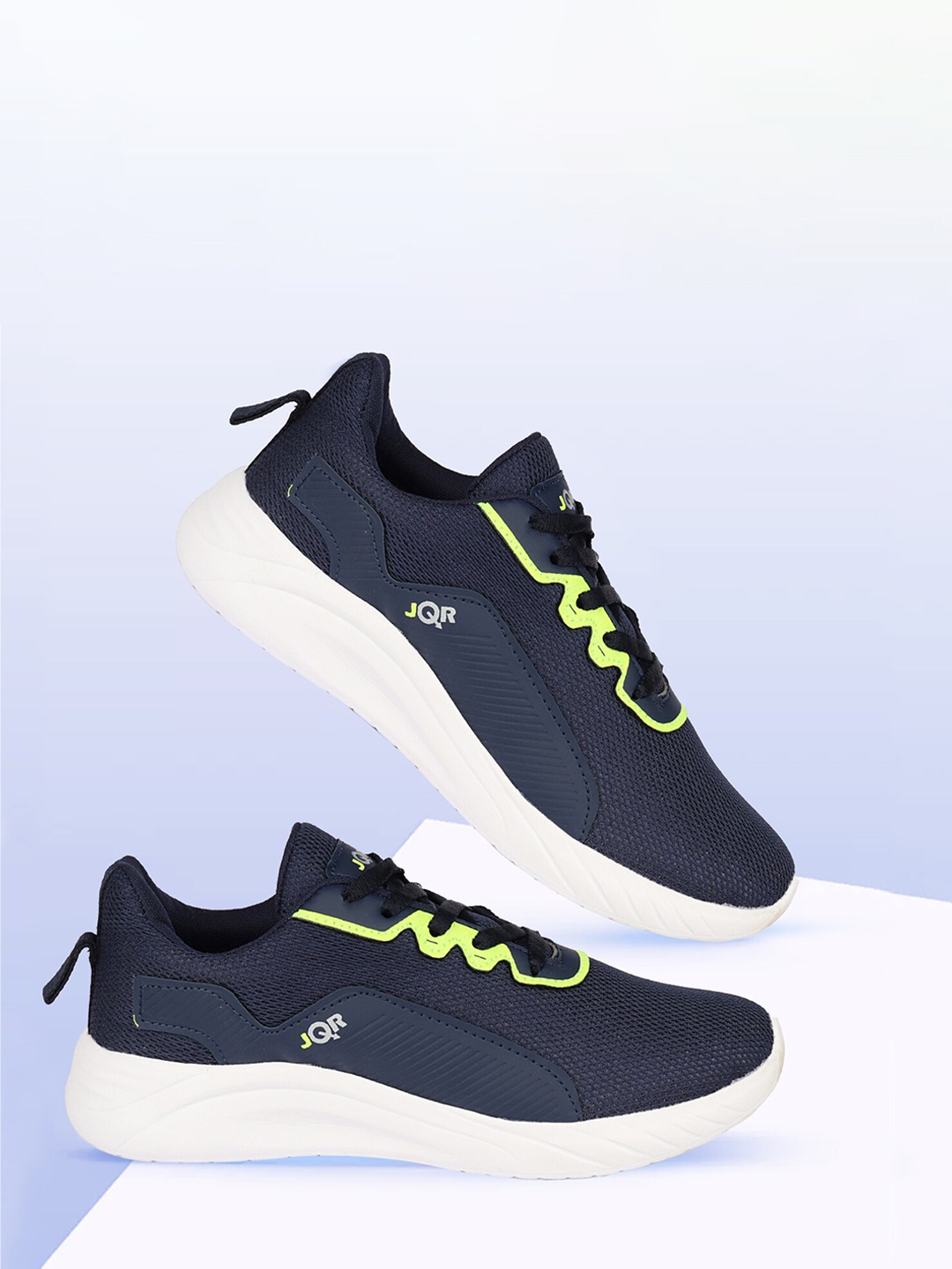 

JQR Men AMAZING-001 Mesh Running Shoes, Navy blue