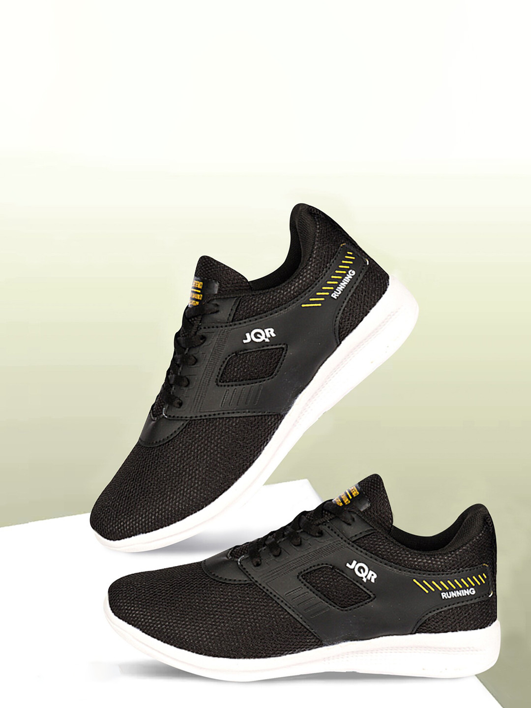 

JQR Men Mesh Running Shoes, Black