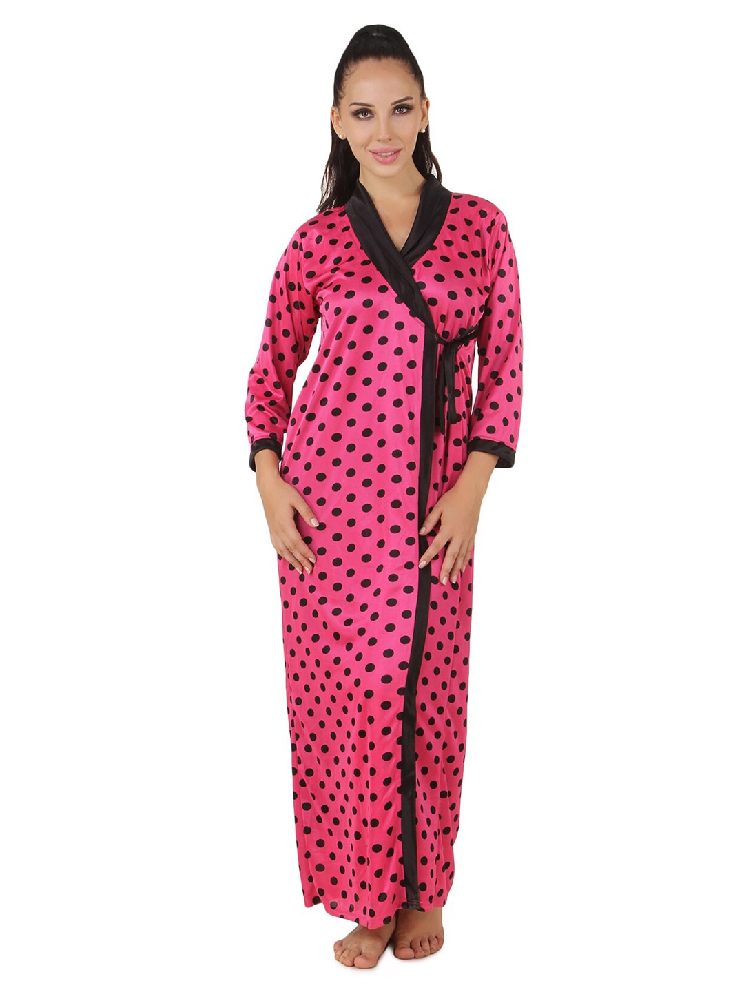 

Fasense Women Set Of 4 Maxi Nightdress, Red