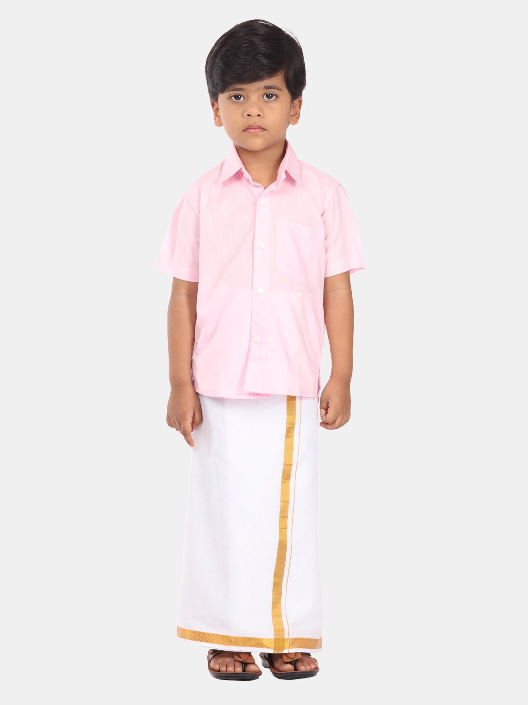 

Sethukrishna Boys Pure Cotton Clothing Set, Pink