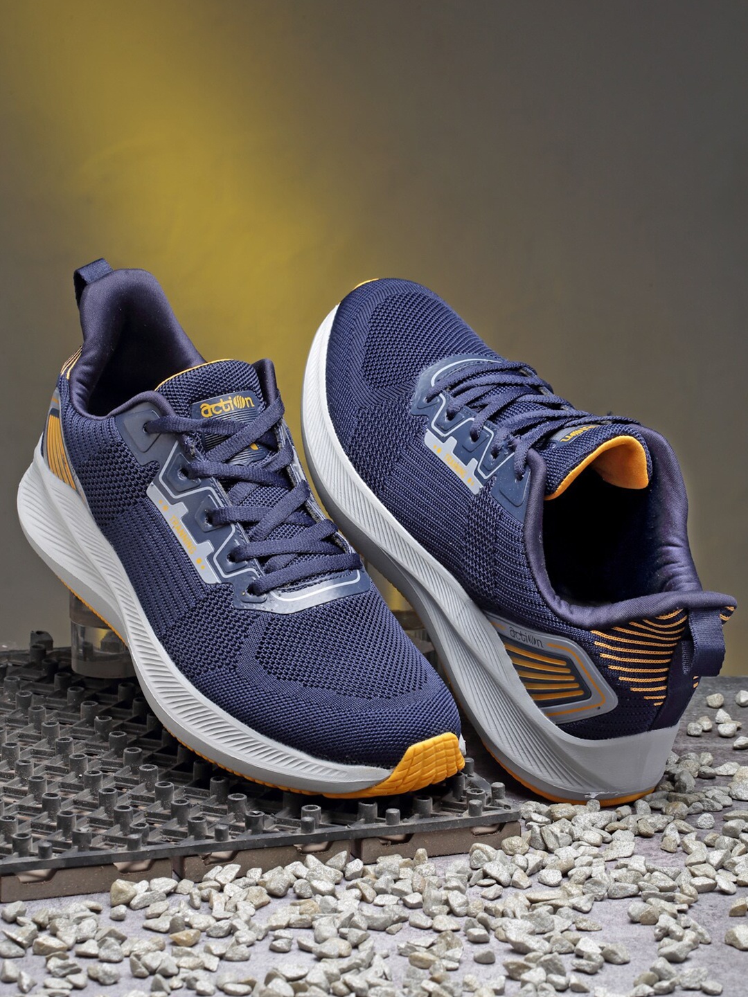 

Action Men Mesh Running Non-Marking Shoes, Navy blue