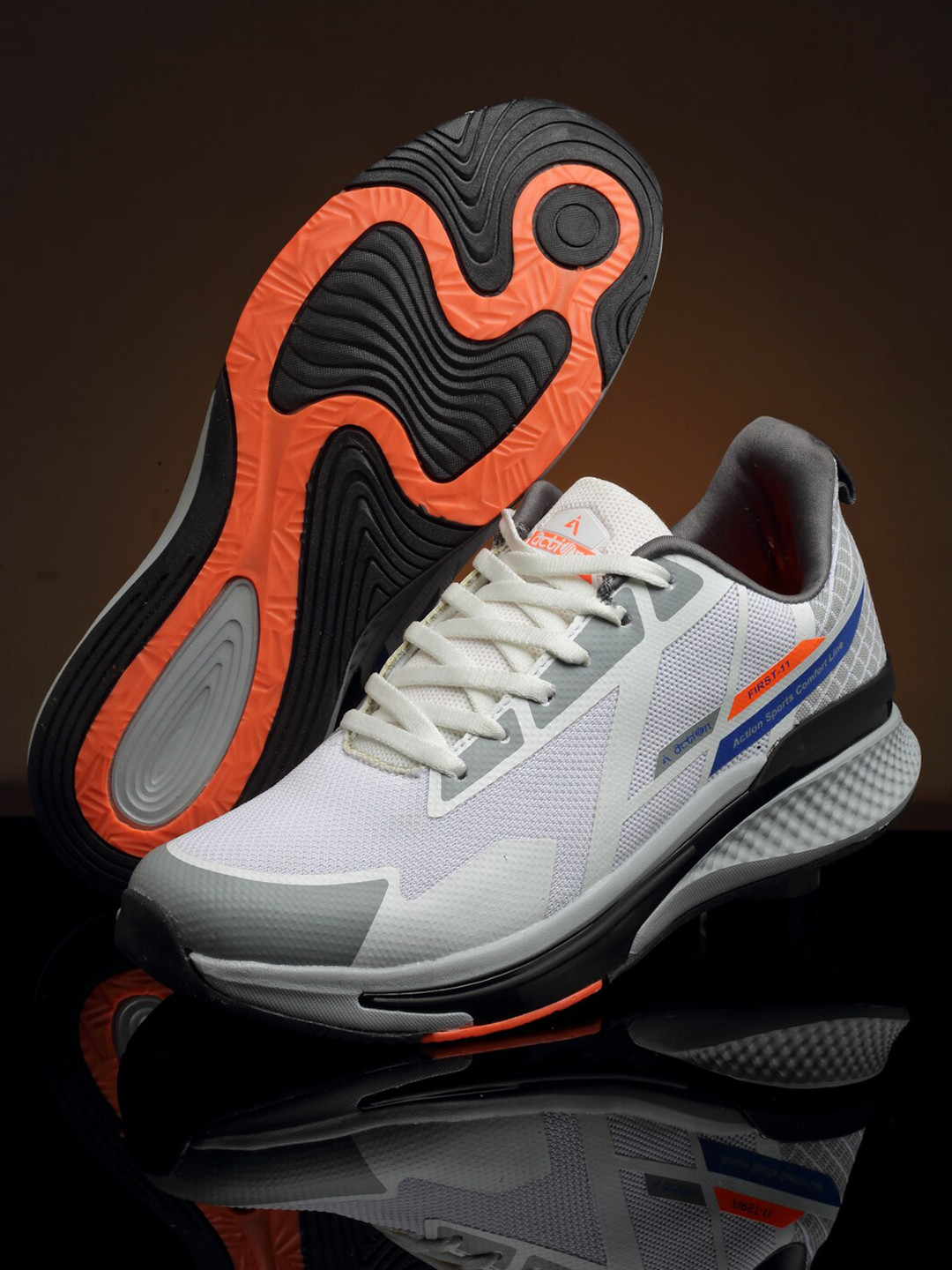 

Action Men Mesh Running Non-Marking Shoes, White