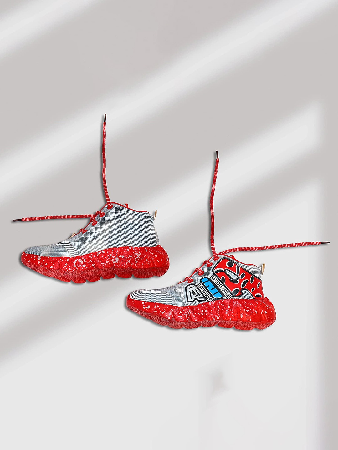 

FASHION FASTER Boys Textured Oxfords, Red