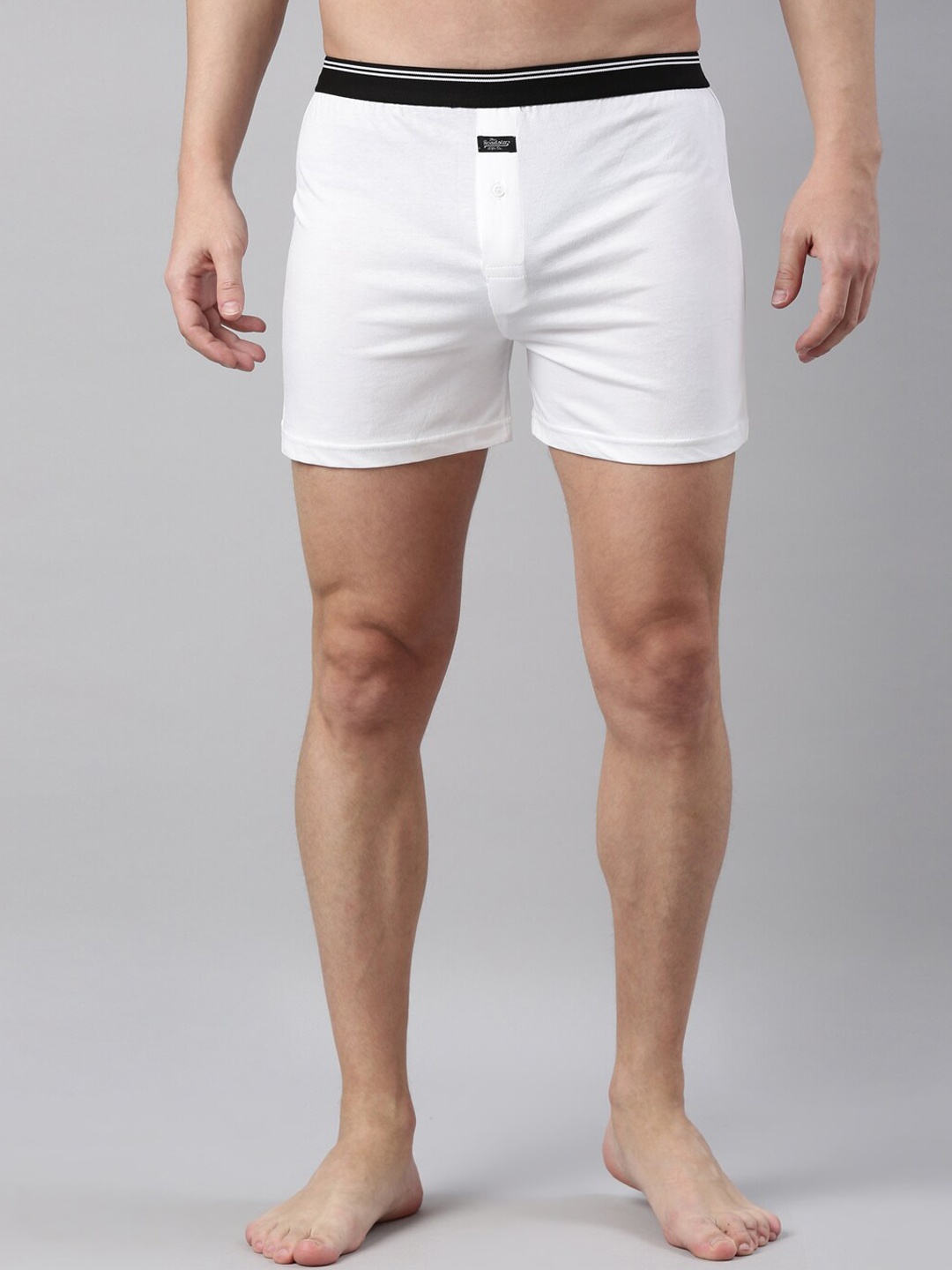 

Roadster Men Knitted Pure Cotton Boxer, White