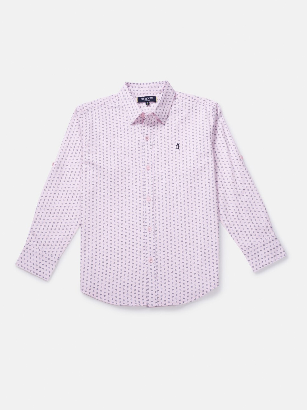 

Gini and Jony Boys Printed Casual Shirt, Pink