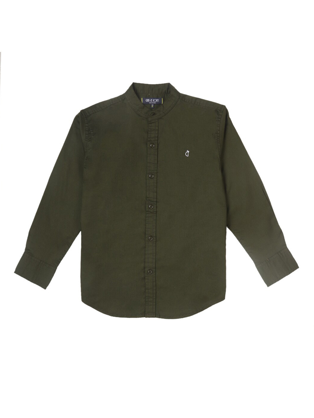 

Gini and Jony Boys Green Casual Shirt