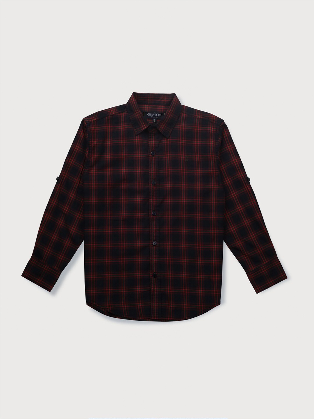 

Gini and Jony Boys Buffalo Checked Casual Shirt, Navy blue