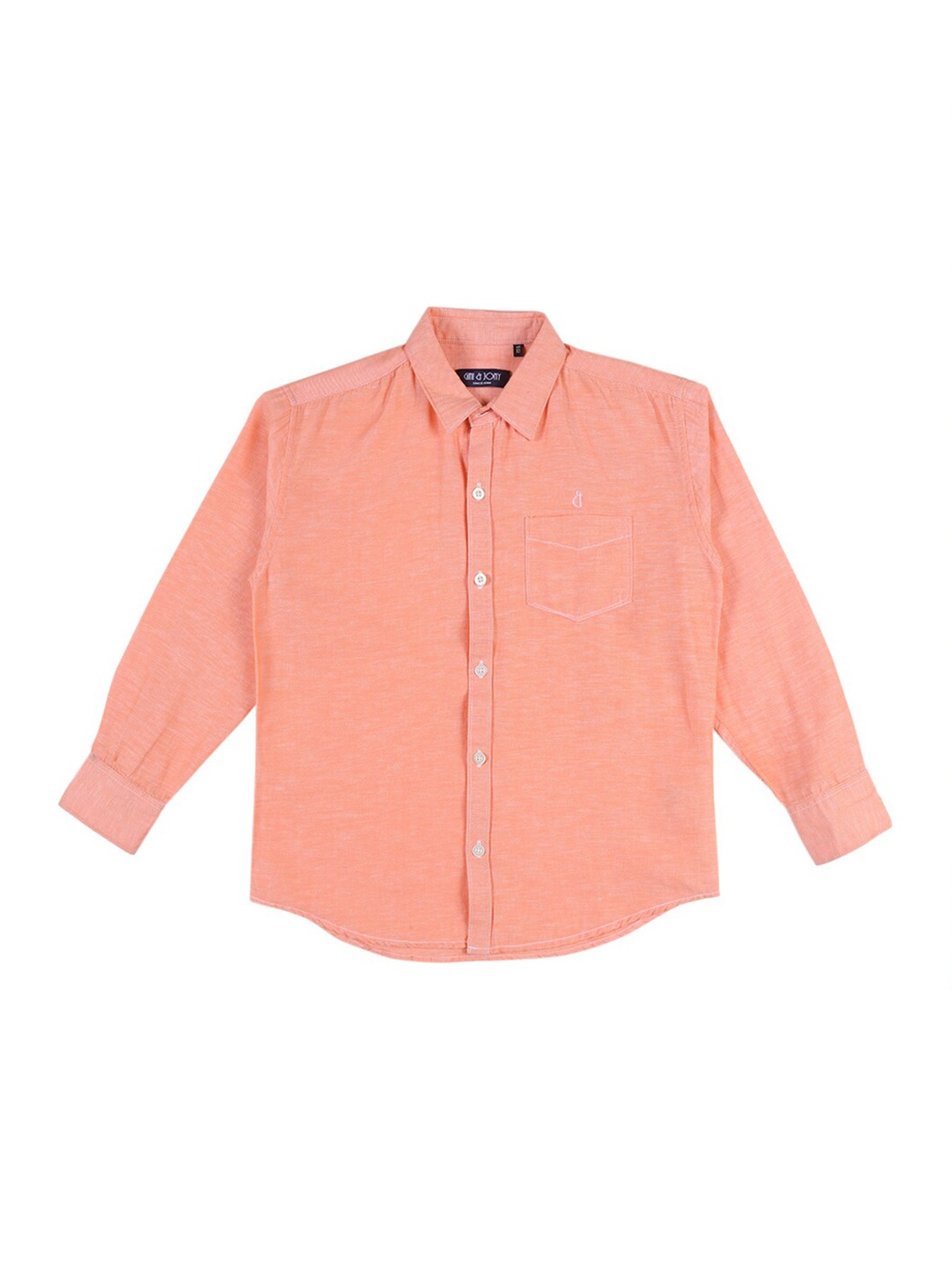 

Gini and Jony Boys Orange Casual Shirt