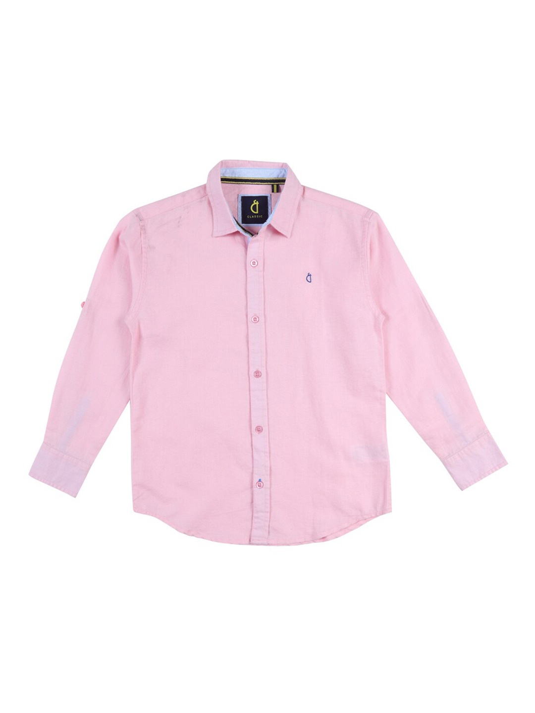 

Gini and Jony Boys Solid Casual Cotton Shirt, Pink