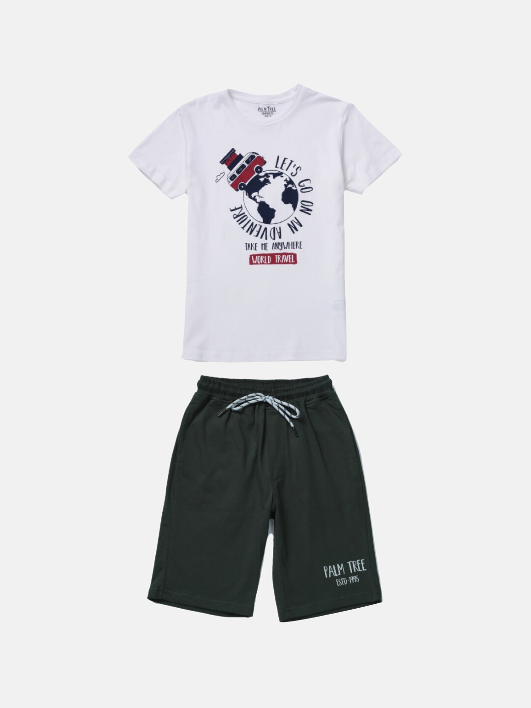 

Palm Tree Boys White Shorts
