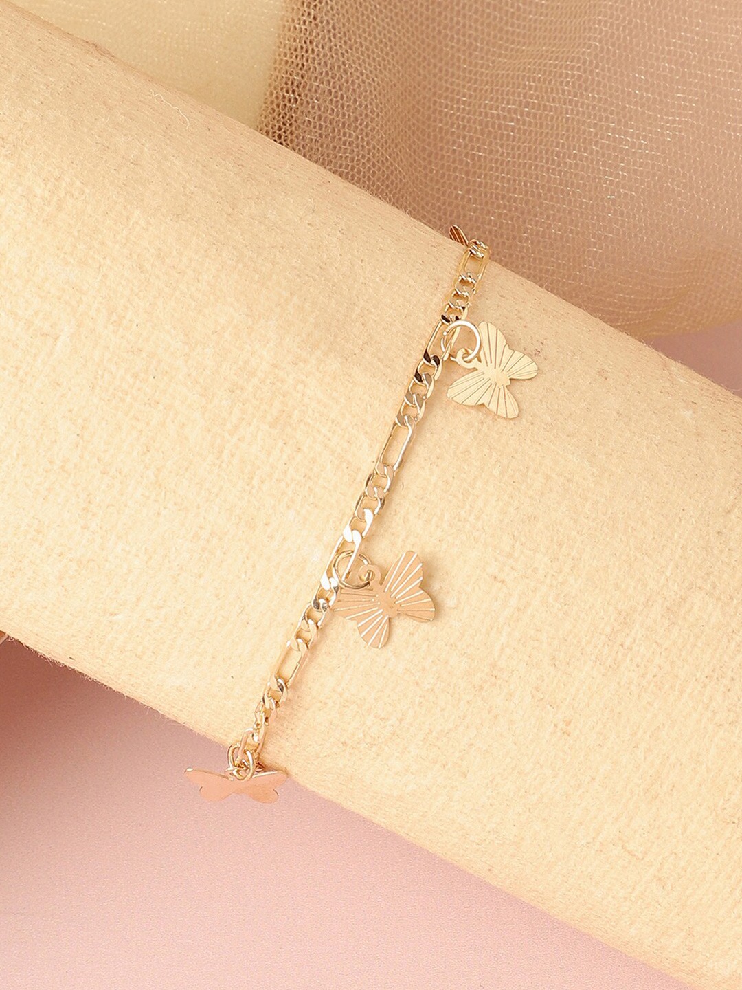 

SOHI Women Gold-Toned Gold-Plated Wraparound Bracelet