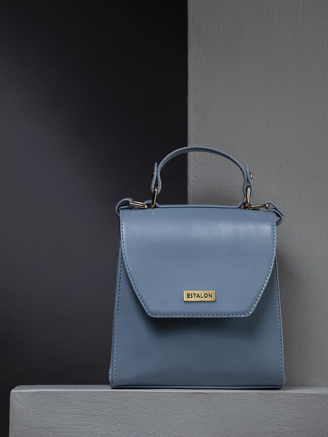 

ESTALON Women PU Shopper Sling Bag, Turquoise blue