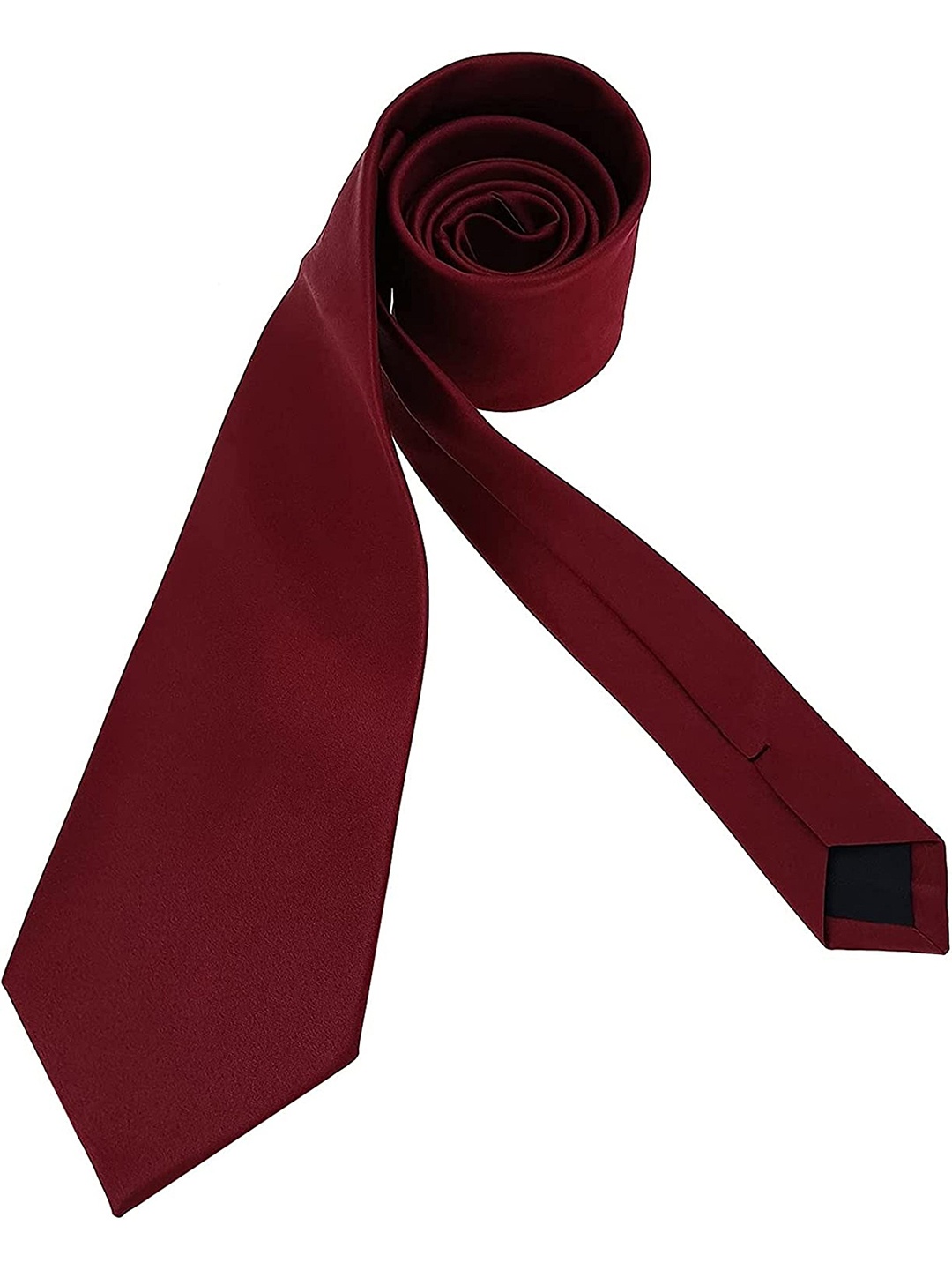 

KAEZRI Men Skinny Tie, Maroon