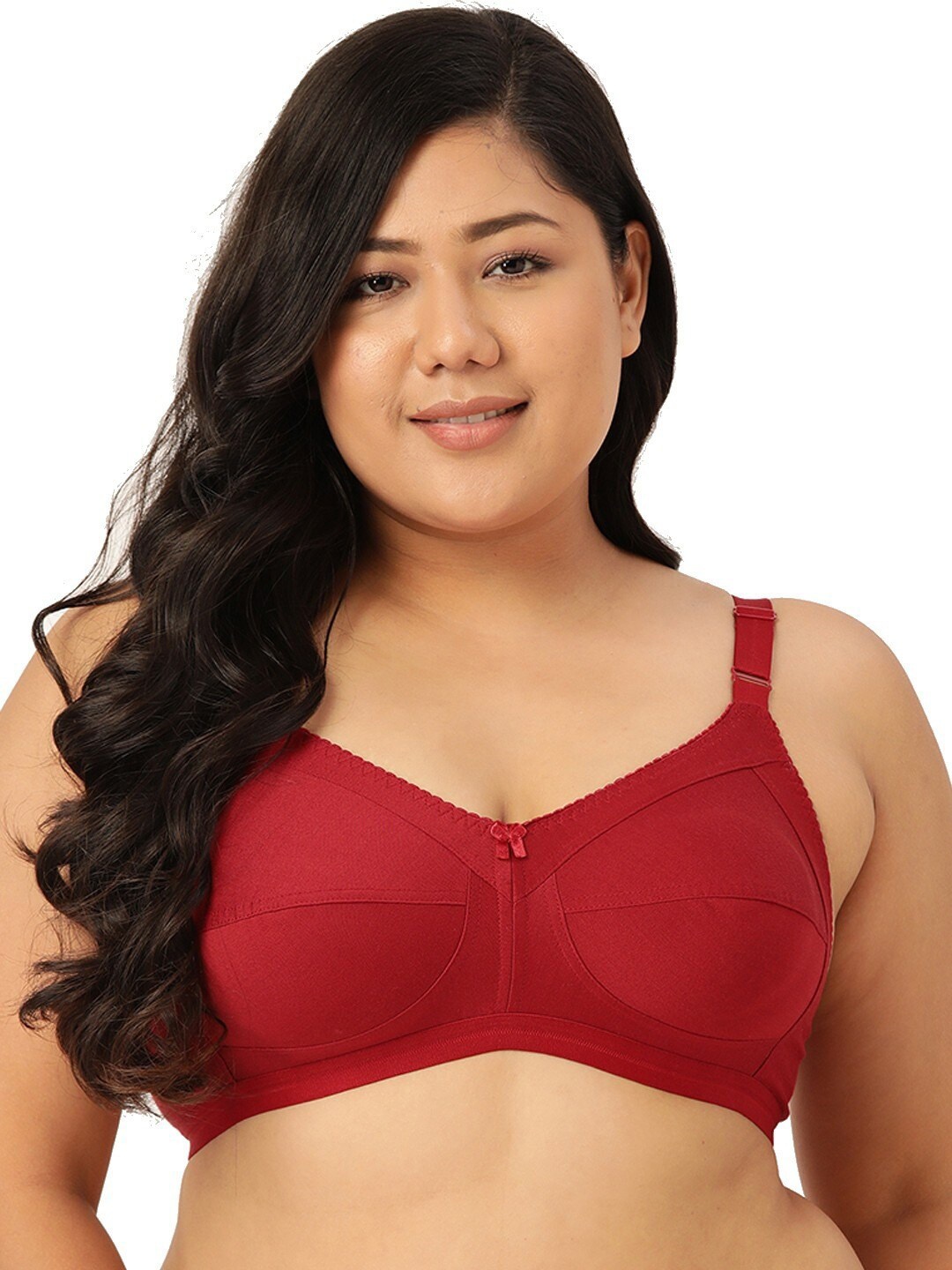 

Leading Lady Non Padded Non Wired Bra, Maroon