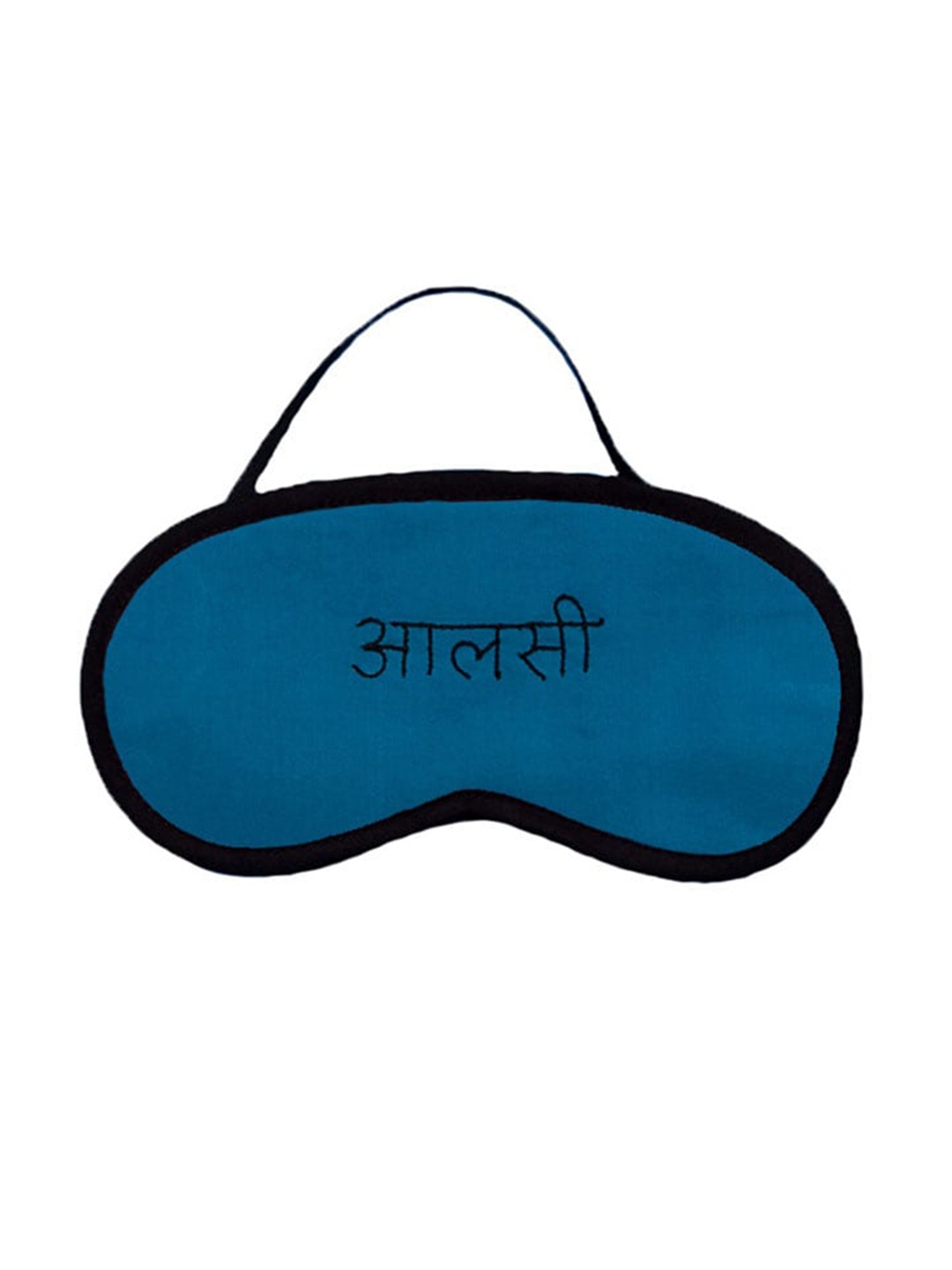 

BandBox Embroidered Cotton Eye Mask, Blue
