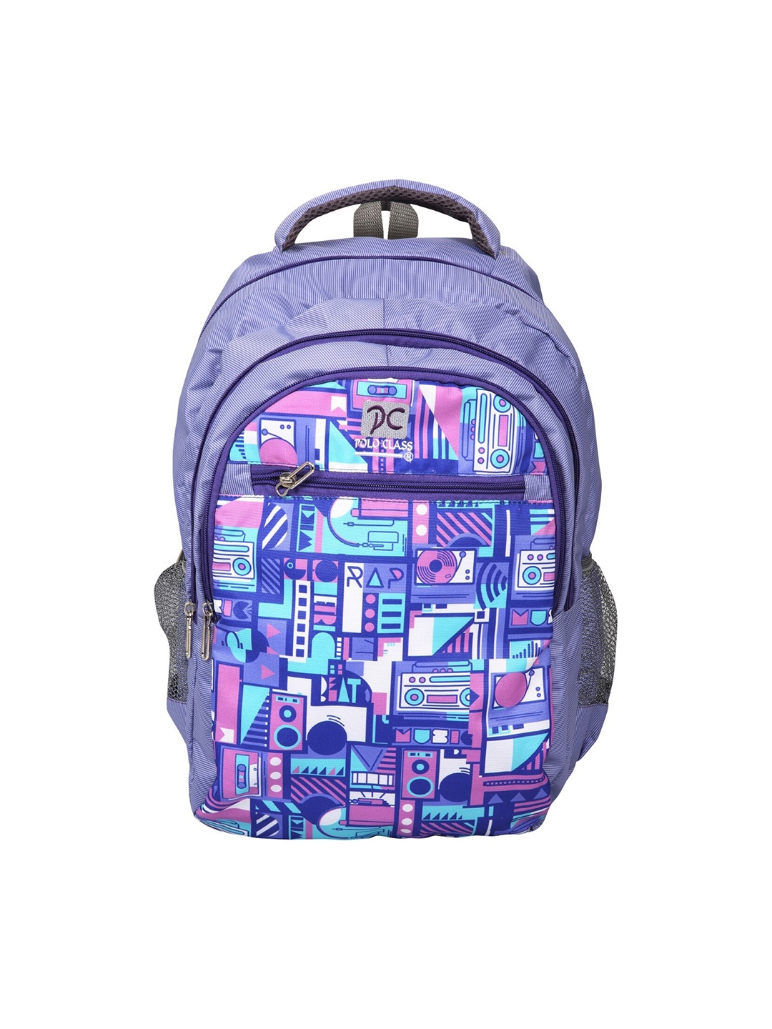 

Polo Class Unisex Geometric Backpack, Purple